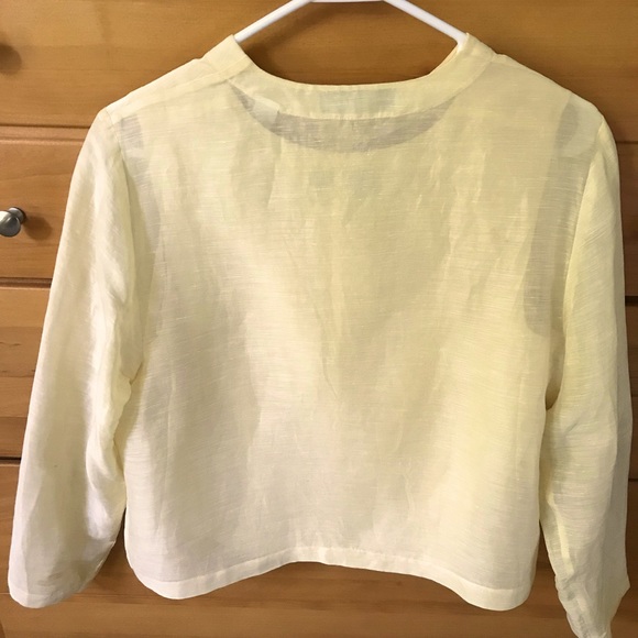 Valerie Stevens Silk Linen Lined Top Matching Jacket Size PM/PL - Picture 2 of 9